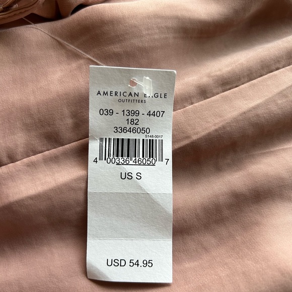 American Eagle Silky V-Neck Jumpsuit - Picture 4 of 5